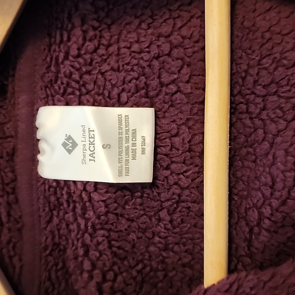 Member's Mark Sherpa Purple Zip-Up Hoodie - Picture 3 of 4